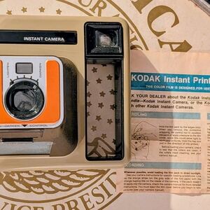 Kodak Instant Camera in Beige and Black